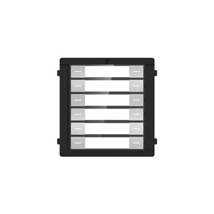 Comprar DS-KD-K12-S Módulo de 12 botones de acero inoxidable para videoporteros IP modulables de Hikvision, IP65.
