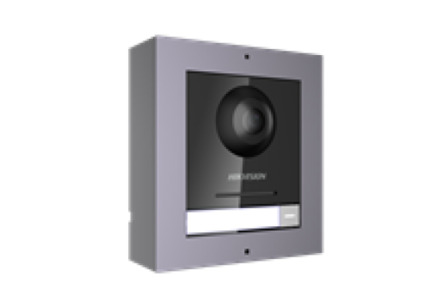 Comprar DS-KD8003-IME1/SURFA Kit de módulo principal de videoportero IP modulable de exterior de 1 pulsador de llamada. Incluye accesorio de montaje de supficie (DS-KD-ACW1).