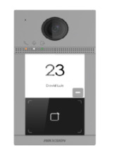 HIKVISION BASIC DS-KV8113-WME1 Videoportero IP de superficie exterior con 1 pulsador de llamada, lector de proximidad de Mifare