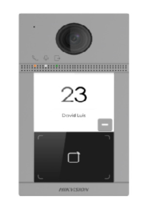 Comprar DS-KV8113-WME1 Videoportero IP de superficie exterior con 1 pulsador de llamada, lector de proximidad de Mifare integrado. WiFi. PoE.