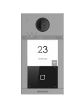 HIKVISION BASIC DS-KV8113-WME1/FLUSH Videoportero IP de exterior con 1 pulsador de llamada para montaje empotrado, lector de pro