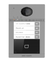 HIKVISION BASIC DS-KV8413-WME1 Videoportero IP de superficie exterior con 4 pulsadores de llamada, lector de proximidad de Mifar