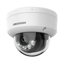 Hikvision - Cámara Domo IP gama Value - Resolución 8 Megapíxel (3840x2160) - Lente 2.8 mm | Micrófono integrado - Luz híbrida al