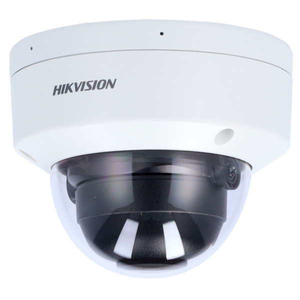 Hikvision - Cámara Domo IP gama Value - Resolución 8 Megapíxel (3840x2160) - Lente 2.8 mm | Micrófono integrado - Luz híbrida al