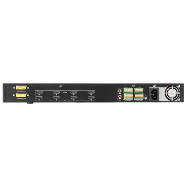 HIKVISION DISPLAY DS-6908UDI(C) Decodificador IP 4K Salida 8xHDMI BNC 64CH Cámaras IP 32MP Entrada vídeo. Admite NVR. (1)