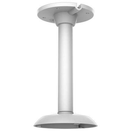 Comprar HIKVISION DS-1271ZJ-PT10 Soporte techo - Altura 532 mm x 160.6 (Ø) mm - Apto para uso en exterior - Color blanco - Fabricado en aluminio - Pasador de cables