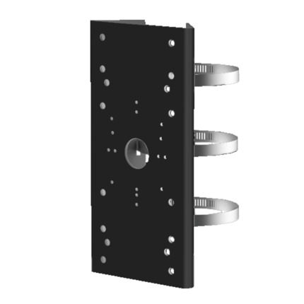 Comprar HIKVISION DS-1275ZJ-SUS-BLACK Soporte para mástiles/farolas - Para cámaras bullet - Rango diámetro 67~127 mm - Apto para uso en exterior - Acero inoxidable con tratamiento anti-corrosión - Color negro