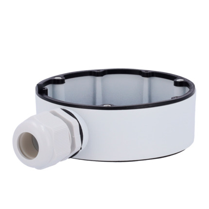 Comprar HIKVISION DS-1280ZJ-DM18 Caja de conexiones - Para cámaras domo - Apto para uso exterior - Instalación en techo o pared - Color blanco - Pasador de cables