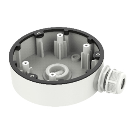 Comprar HIKVISION DS-1280ZJ-DM46 Caja de conexiones - Para cámaras domo - Apto para uso exterior - Instalación en techo o pared - Color blanco - Pasador de cables