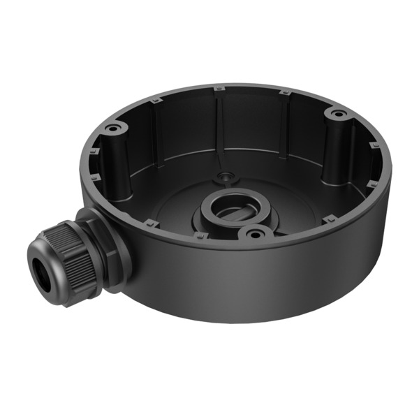 HIKVISION DS-1280ZJ-DM8(Black) Caja de conexiones - Para cámaras domo - Apto para uso exterior - Instalación en techo o pared -