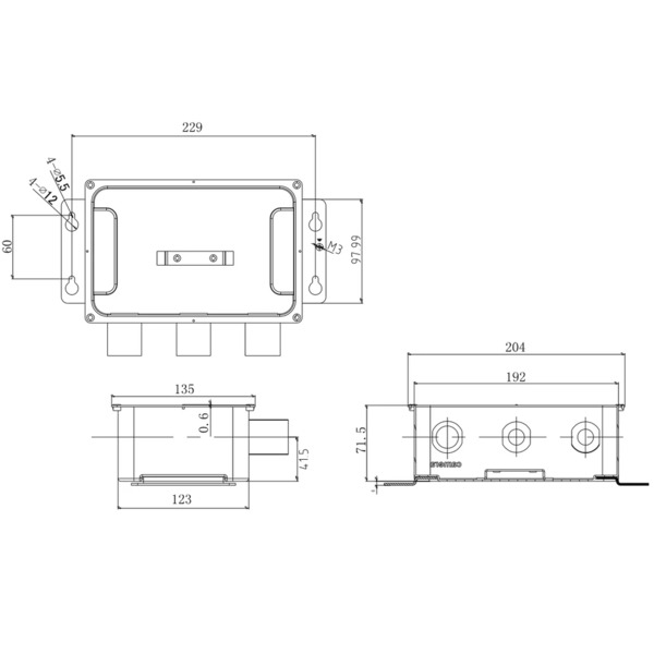 HIKVISION DS-1284ZJ-M Caja de conexiones - Para cámaras Bullet  y Turret - Acero inoxidable 316L - Peso 1981g - (1)