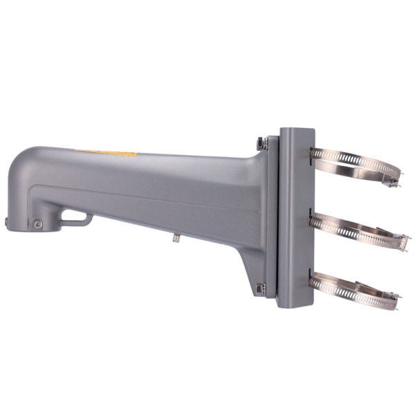 HIKVISION DS-1602ZJ-pole-P Soporte de poste - Para domos motorizadas - Apto para uso en exterior - Color gris platino - Pasador (3)