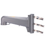 HIKVISION DS-1602ZJ-pole-P Soporte de poste - Para domos motorizadas - Apto para uso en exterior - Color gris platino - Pasador (4)