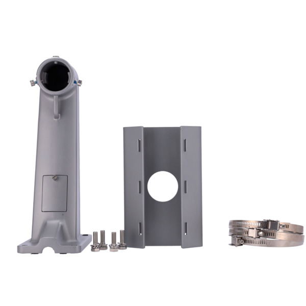 HIKVISION DS-1602ZJ-pole-P Soporte de poste - Para domos motorizadas - Apto para uso en exterior - Color gris platino - Pasador (7)