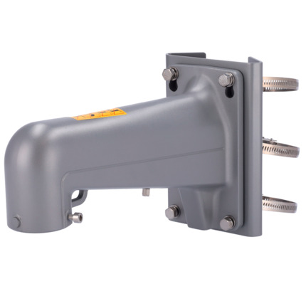 Comprar HIKVISION DS-1602ZJ-pole-P Soporte de poste - Para domos motorizadas - Apto para uso en exterior - Color gris platino - Pasador de cables