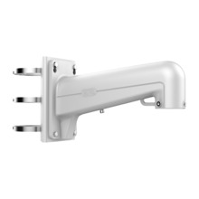 HIKVISION DS-1602ZJ-Pole Soporte de poste - Para domos motorizadas - Apto para uso en exterior - Color blanco - Pasador de cable