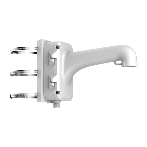 HIKVISION DS-1604ZJ-POLE Soporte de poste - Impermeable - Apto para uso en exterior - Apto para instalación a pared - Color blan