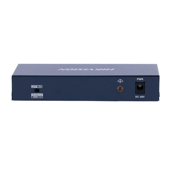 HIKVISION DS-3E0106HP-E Switch PoE Hikvision - 4 puertos 10/100 Mbps PoE + 2 Uplink  10/100Mbps - 1 Puerto PoE++ 802.3af/at/bt - (3)