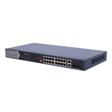HIKVISION DS-3E0520HP-E Switch PoE Hikvision - 18 puertos RJ45 Gigabit + 2 puertos Gigabit SFP - 12 Puertos PoE+ 802.3af/at + 4