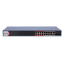 HIKVISION DS-3E1318P-EI(B) Switch PoE Hikvision - 16 puertos RJ45 FE + 2 puertos Gigabit RJ45/SFP - 16 Puertos PoE+ 802.3af/at - (2)