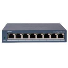 HIKVISION DS-3E1508-EIV2 Hikvision Gigabit Switch Gestionable - 8 RJ45 10/100/1000 Mbps  - VLAN/Port Isolation/Loop Detection/LL