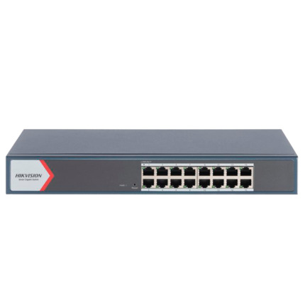 Comprar HIKVISION DS-3E1516-EIV3 Hikvision Gigabit Switch Gestionable - 16 RJ45 10/100/1000 Mbps  - VLAN/Port Isolation/Loop Detection/LLDP - Link Aggregation/PoE Watchdog/SNMP