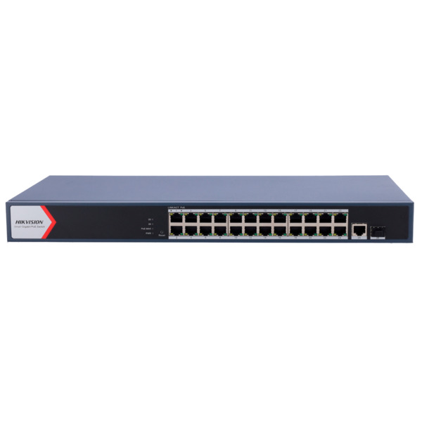 HIKVISION DS-3E1526P-EI Switch PoE Hikvision - 24 puertos RJ45 GE + 1 puerto Gigabit RJ45/SFP - 24 Puertos PoE+ 802.3af/at - Has (1)