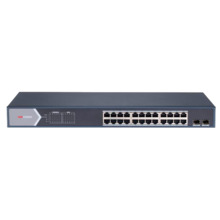 HIKVISION DS-3E1526P-SI Switch PoE Hikvision - 24 puertos RJ45 GE + 2 puertos Gigabit SFP - 24 Puertos PoE+ 802.3af/at - Hasta 3