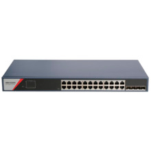 HIKVISION DS-3E1528-SI-24T4F Switch PoE Hikvision - 24 puertos RJ45 GE + 4 puertos Gigabit SFP - Port Isolation / Link Aggregati