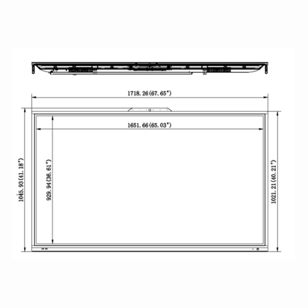 HIKVISION DS-D5B75RB-B Pantalla colaborativa 75&quot; 4k DLED - Coeficiente de contraste de imagen 1200:1 - Brillo 350 cd/m2 - 1 (3)