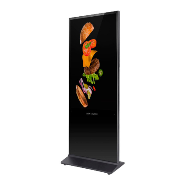 HIKVISION DS-D6055UL-B/S Totem de interior con monitor 55" - Resolución 3840x2160 - Entrada HDMI, VGA, AUDIO - Altavoces i