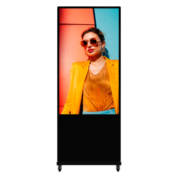 HIKVISION DS-D6055UN-D/S Totem con monitor 55&quot; - Uso en interiores - Resolución 4K - Uso intensivo 24/7 - Android 13 - 4 GB