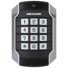 HIKVISION DS-K1104MK Lector de acceso - Acceso por tarjeta MF y PIN - Indicador LED y acústico - Wiegand 26/34 | RS485 - Compati