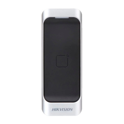 Comprar HIKVISION DS-K1107AM Lector de acceso para marcos - Acceso por tarjeta MF - Indicador LED y acústico - Wiegand 26/34 | RS485 - Compatible con controladoras Hikvision - Apto para exterior IP65