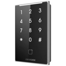 HIKVISION DS-K1109DKB Lector de acceso - Acceso por tarjeta MF DESFire y PIN - Indicador LED y acústico - Wiegand 26/34 | RS485