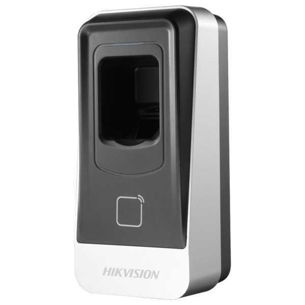 HIKVISION DS-K1201AEF Lector de acceso - Acceso por huella y tarjeta EM - Indicador LED y acústico - RS485 - Compatible con cont