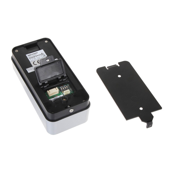 HIKVISION DS-K1201AMF Lector de acceso - Acceso por huella y tarjeta MF - Indicador LED y acústico - RS485 - Compatible con cont (1)
