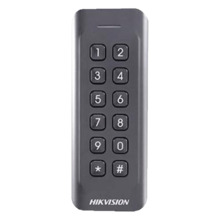 HIKVISION DS-K1802EK Lector de acceso para marcos - Acceso por tarjeta EM y PIN - Indicador LED y acústico - Wiegand 26/34 - Com