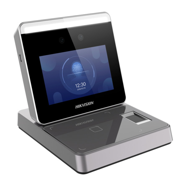 HIKVISION DS-K1F600U-D6E-F Lector de tarjetas, huellas y caras - Tarjetas EM 125 kHz y MF 13.56 MHz - Cámara 2 Mpx - Comunicació