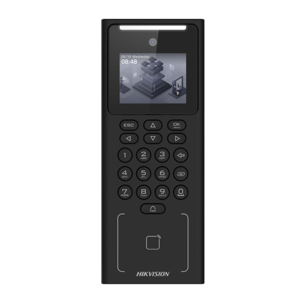 HIKVISION DS-K1T321EX Control de acceso y presencia - Facial, tarjeta EM y PIN - 500 usuarios | 150.000 registros - TCP/IP, USB