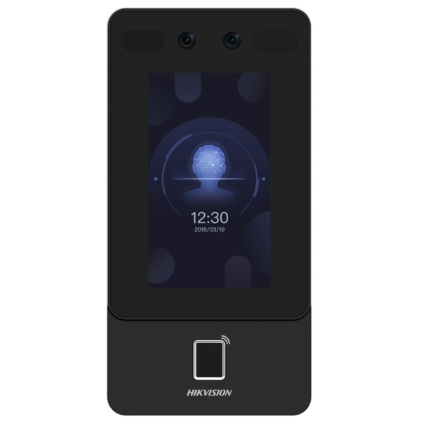 HIKVISION DS-K1T342MFWX Control de acceso y presencia IP65 - Facial, huella, tarjeta MF, QR y PIN - 1.500 usuarios | 150.000 reg