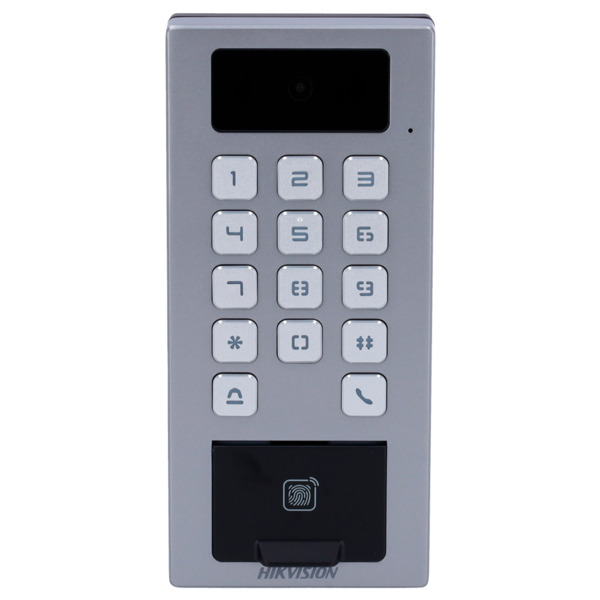 HIKVISION DS-K1T502DBFWX-C Control de acceso con cámara IP65 IK09 - Huella, tarjeta MF DESFire, QR y PIN - 10.000 usuarios | 300 (1)