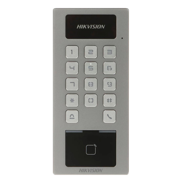 HIKVISION DS-K1T502DBWX Control de acceso IP65 IK09 - Tarjeta MF DESFire y PIN - 10.000 usuarios | 300.000 registros - TCP/IP, W