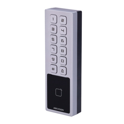 Comprar HIKVISION DS-K1T805EX Control de acceso - Tarjeta EM y PIN - 10.000 usuarios | 100.000 registros - TCP/IP, RS485 y Wiegand | IP65 y IK08 - Controladora integrada (sensor, pulsador y relé) - iVMS-4200 | Hik-Connect
