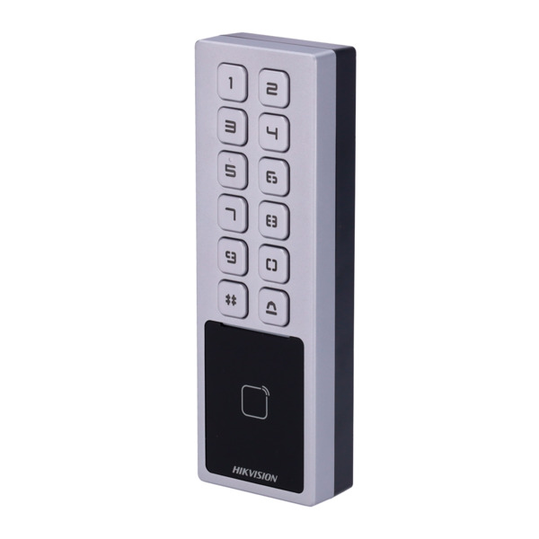 HIKVISION DS-K1T805MBWX Control de acceso IP65 IK08 - Tarjeta MF y PIN - 3.000 usuarios | 100.000 registros - TCP/IP, WiFi, RS48