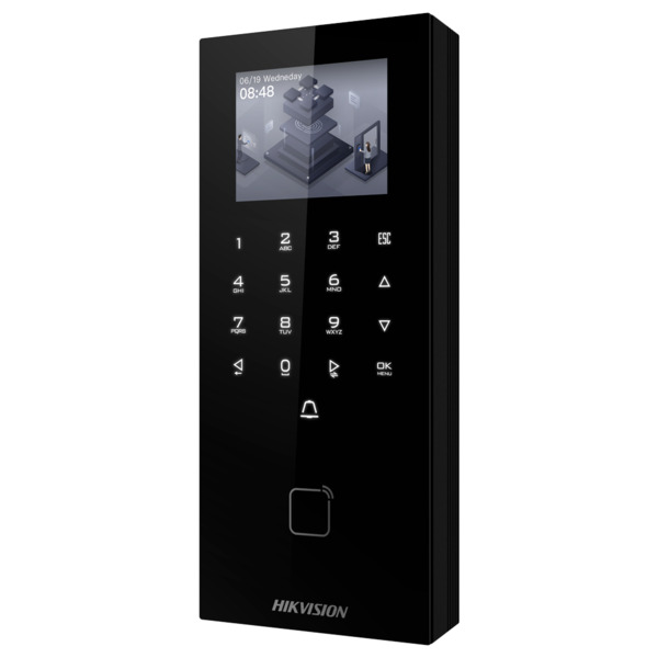 HIKVISION DS-K1T807EX-E1 Control de acceso y presencia PoE IP65 - Tarjeta EM y PIN - 5.000 usuarios | 150.000 registros - TCP/IP