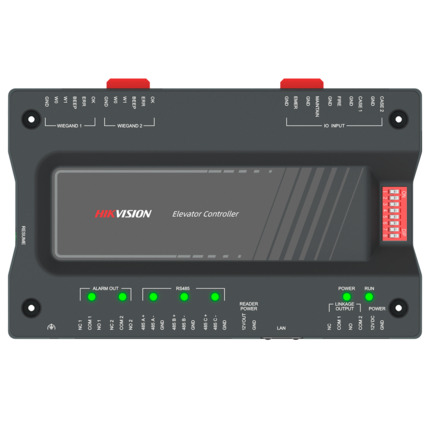 Comprar HIKVISION DS-K2220X(P) Controladora maestra para ascensores - Huella, tarjeta, QR o PIN - 2 relés | Comunicación TCP/IP y RS485 - 2 lectores por Wiegand | 2 lectores por RS485 - Sin caja - Software iVMS-4200