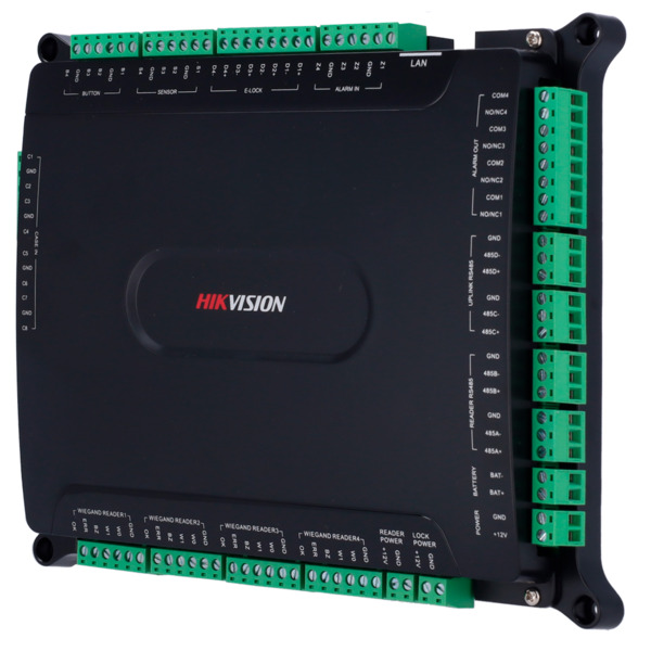 HIKVISION DS-K2604T-MAINBOARD Controladora de acceso Multi-identificación - Facial, huella, tarjeta, QR o PIN - 4 puertas | Comu