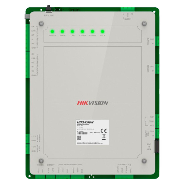 HIKVISION DS-K2621X(P) Controladora de acceso Multi-identificación - Facial, huella, tarjeta, QR o PIN - 1 puerta | Comunicación (1)