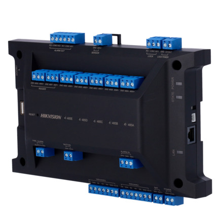 Comprar HIKVISION DS-K2701X(P) Controladora de acceso Multi-identificación - Facial, huella, tarjeta, QR o PIN - 1 puerta | Comunicación TCP/IP y RS485 - 2 lectores por Wiegand | 2 lectores por OSDP - Sin caja - Software embebido | iVMS-4200